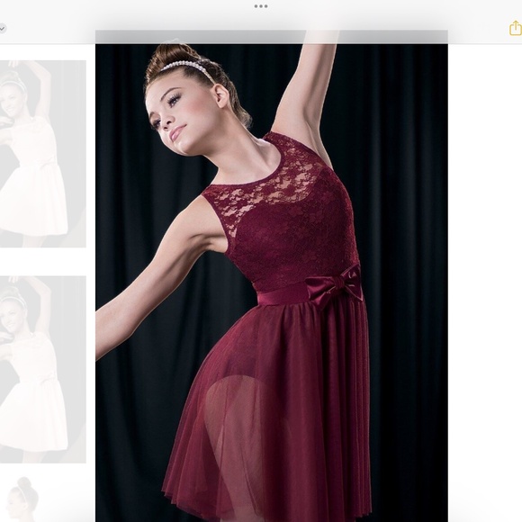 Weissman Maroon dance costume dress  (I have two, see my other listing) - Picture 1 of 9
